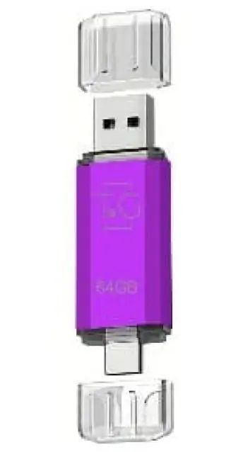 Купить оптом Флешка USB 4GB T&G Type-C 009 Star фиолетовый в Украине 