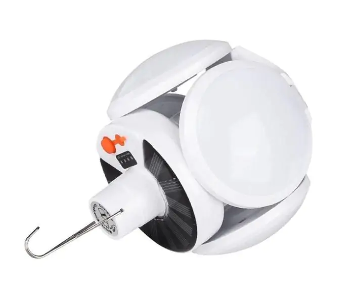 Купить оптом Кемпинговая лампа с крючком BL-2029 (с солнечной панелью) в Украине 