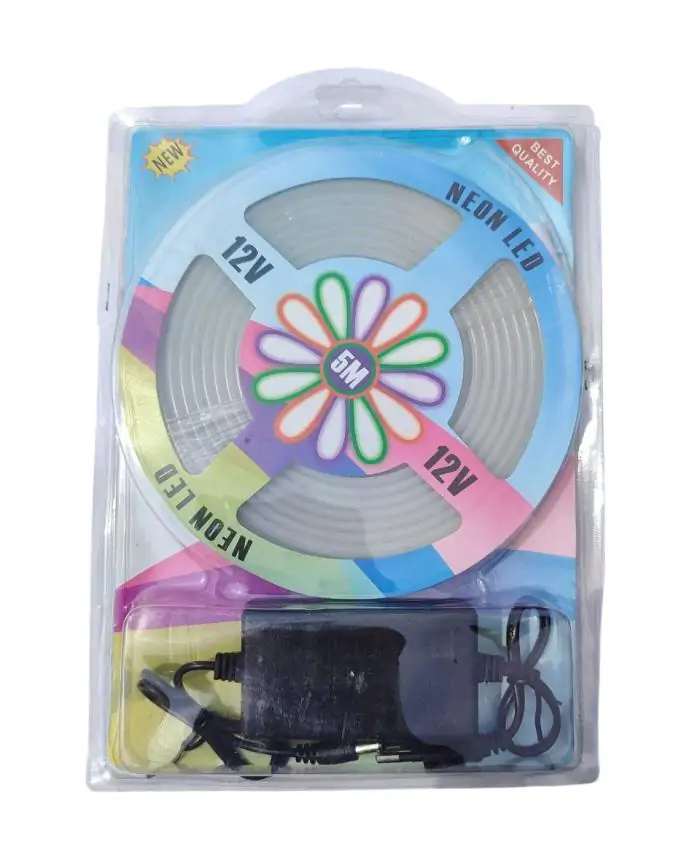 Купить оптом Светодиодная силиконовая лента 5050 Белая (5 метров) NEON LED 12V-220V в Украине 