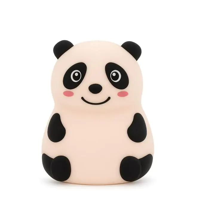 Купити оптом Купити Нічник настільний силіконовий RGB із microUSB Панда (вбудований акумулятор) оптом - ціна 199 грн в Україні 