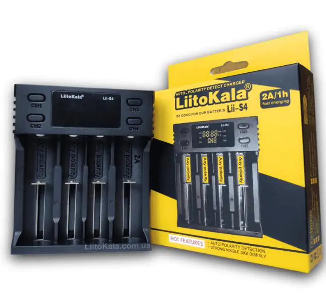 Купить оптом Зарядное на 4 аккумулятора LiitoKala Lii-S4 (универсальное) в Украине 