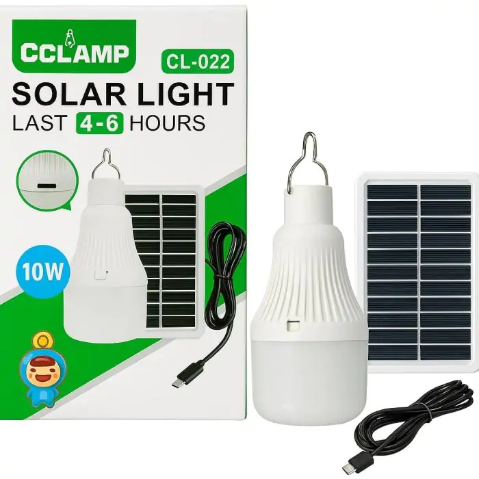 Купить оптом Светодиодная лампа с крючком CL-022 (+ солнечная панель) в Украине 