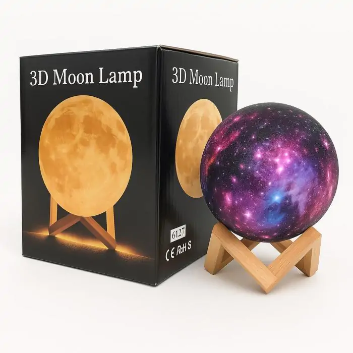 Купить оптом Ночник с пультом Луна Космос 3D Moon Light (13 см) в Украине 