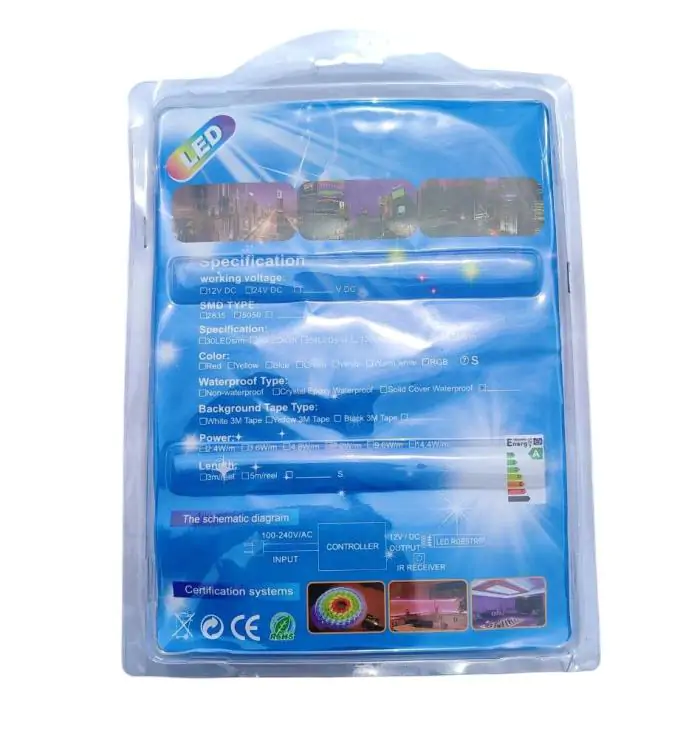 Купити оптом Купити Світлодіодна стрічка 5 метрів (Bluetooth) RGB 5050 від мережі оптом - ціна 215 грн в Україні , зображення 2
