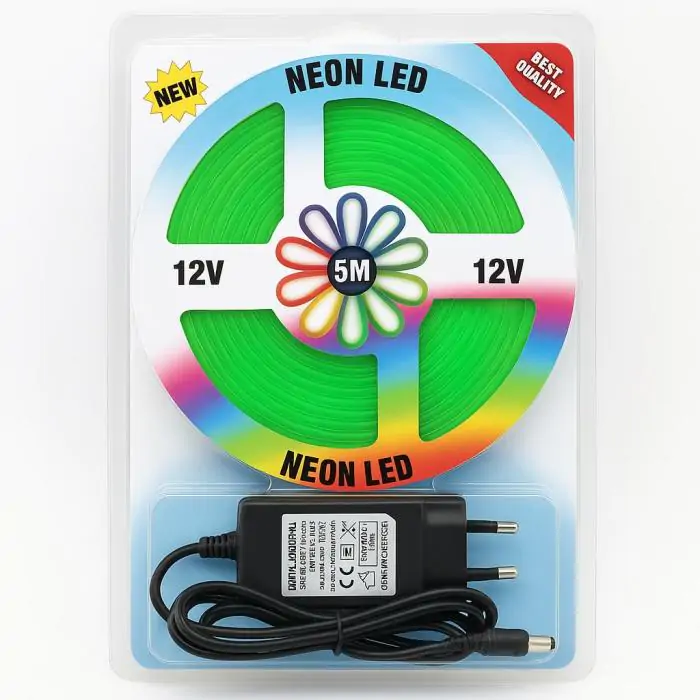 Купити оптом Купити Світлодіодна силіконова стрічка 5050 Зелена (5 метрів) NEON LED 12V-220V оптом - ціна 210 грн в Україні 
