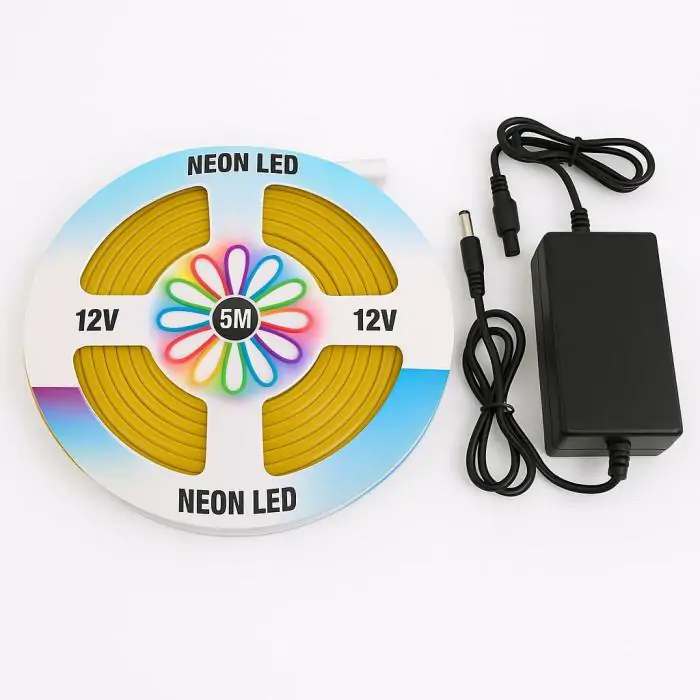 Купити оптом Купити Світлодіодна силіконова стрічка 5050 Жовта (5 метрів) NEON LED 12V-220V оптом - ціна 210 грн в Україні , зображення 2