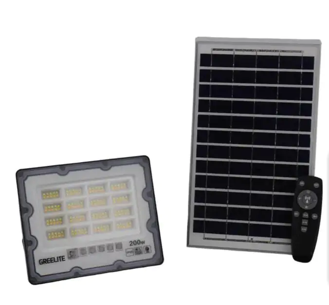 Купить оптом Уличный фонарь на столб + солнечная панель JX-007-200W (с пультом) в Украине 