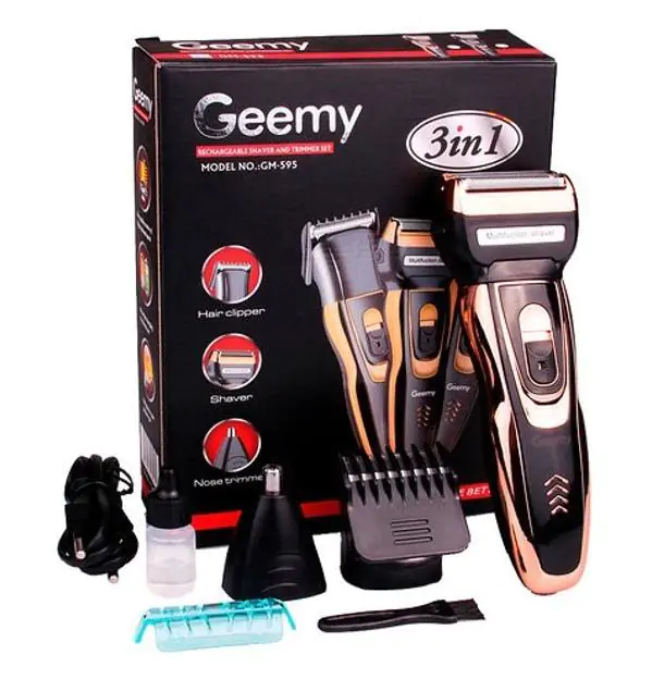 Купити оптом Купити Машинка для стрижки волосся 3 в 1 Geemy GM-595 оптом - ціна 226 грн в Україні 