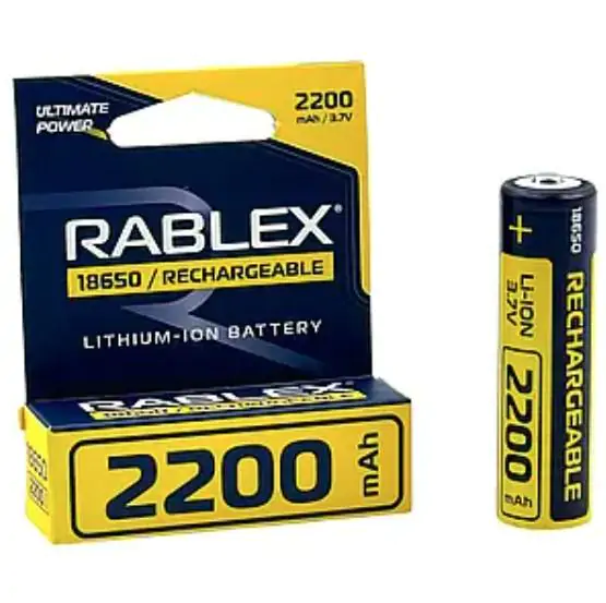 Купити оптом Купити Акумулятор Rablex Li-Ion 18650 (без захисту) 2200mAh оптом - ціна 85 грн в Україні 