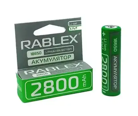 Купить оптом Аккумулятор Rablex Li-Ion 18650 (без защиты) 2800mAh в Украине 