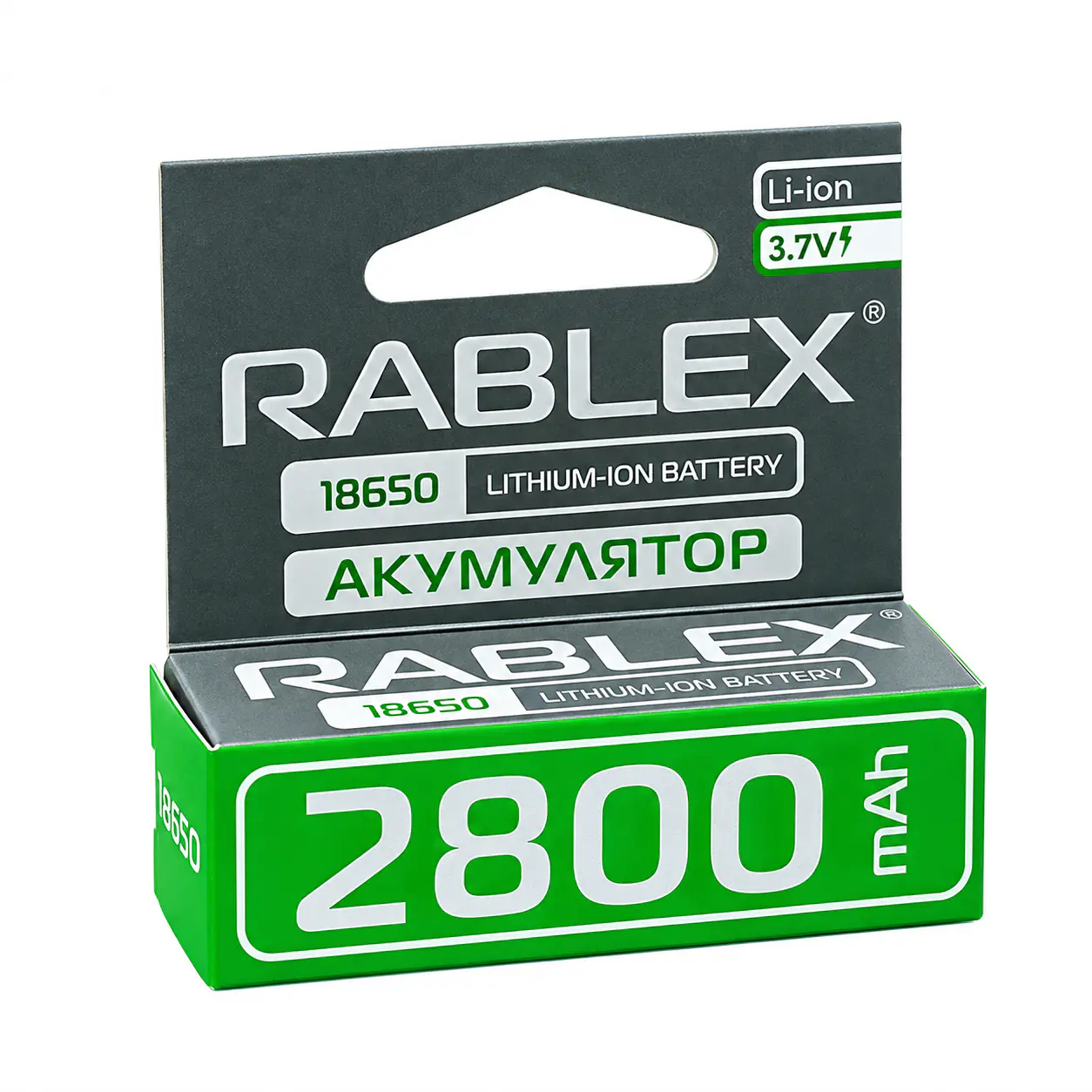 Купити оптом Купити Акумулятор Rablex Li-Ion 18650 (без захисту) 2800mAh оптом - ціна 147 грн в Україні 