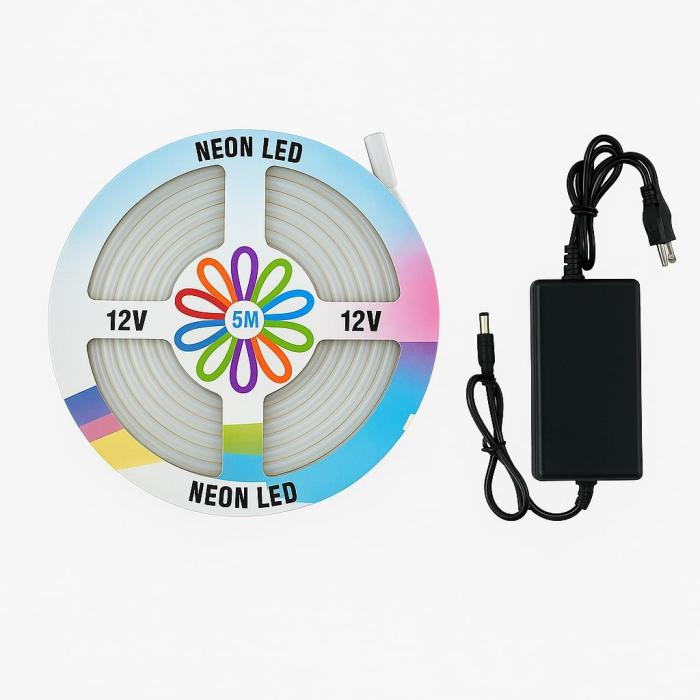 Купити оптом Купити Светодиодная силиконовая лента 5050 RGB (5 метров) NEON LED 12V-220V оптом - ціна 248 грн в Україні , зображення 2