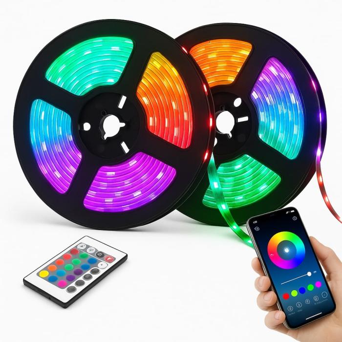 Купить оптом Светодиодная лента RGB (3 метра) для фоновой подсветки телевизора (приложение на телефон) в Украине , изображение 2