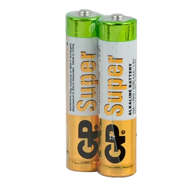 Купить оптом Батарейка щелочная GP SUPER ALKALINE LR03/AAA 2шт/пленка (Цена указана за 2шт) 2 сорт [20] в Украине 