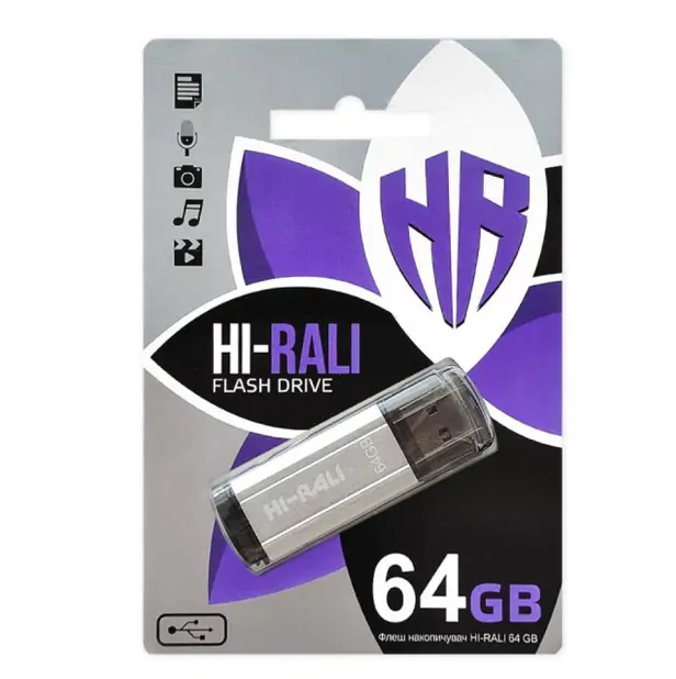 Купить оптом Флешка USB 64GB Hi-Rali Stark черный в Украине 
