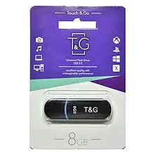 Купити оптом Купити Флешка USB 8GB T&G Jet 012 чорний оптом - ціна 109 грн в Україні 