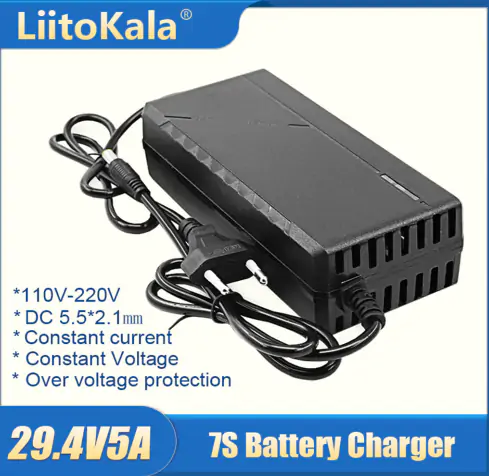 Купити оптом Купити Блок живлення LiitoKala 29.4V5A (5.5х2.1) оптом - ціна 579 грн в Україні 