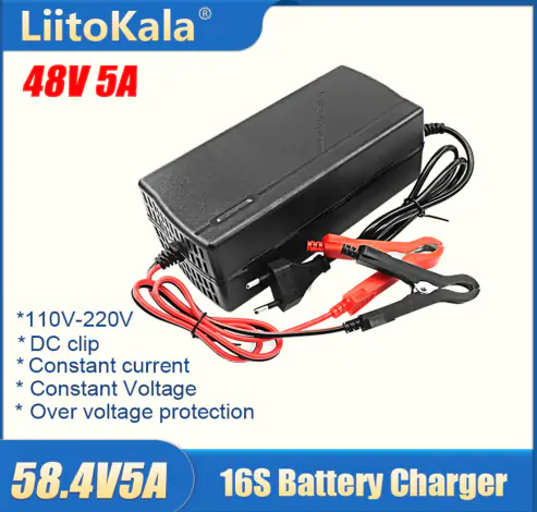 Купить оптом Блок питания LiitoKala 58.4V5A (с крокодилами) в Украине 