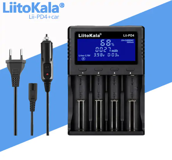 Купить оптом Зарядное устройство LiitoKala Lii-PD4 (универсальное+прикуриватель) в Украине 