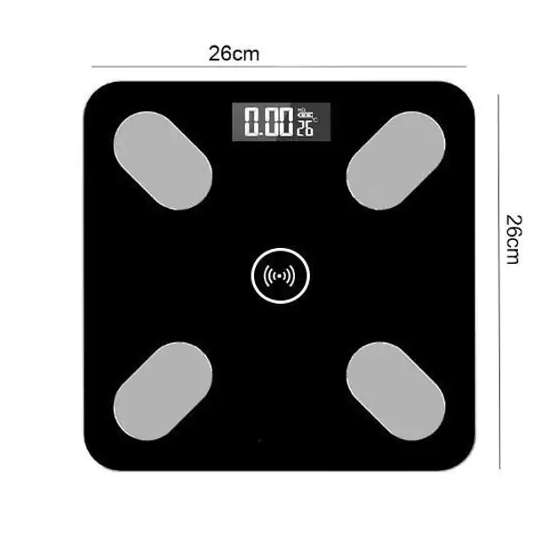 Купити оптом Купити Напольные весы стеклянные до 180 кг + WIFI MS-2017A (квадратные) оптом - ціна 200 грн в Україні 