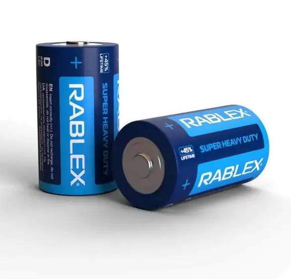 Купити оптом Купити Батарейка сольова RABLEX SUPER HEAVY DUTY R20/D 2шт/плівка (Ціна вказана за 2шт) оптом - ціна 38 грн в Україні 