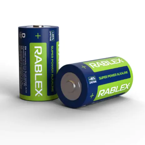 Купити оптом Купити Батарейка лужна RABLEX SUPER POWER ALKALINE LR20/D 2шт/плівка (Ціна вказана за 2шт) оптом - ціна 86 грн в Україні 