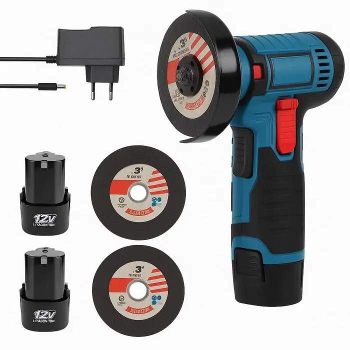 Купить оптом Болгарка аккумуляторная портативная (2x батареи) в Украине 