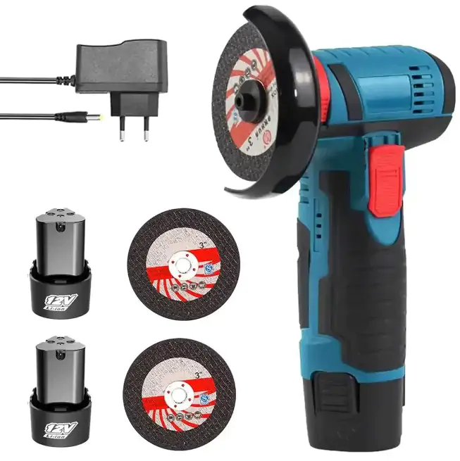 Купить оптом Болгарка аккумуляторная портативная (2x батареи) в Украине , изображение 2