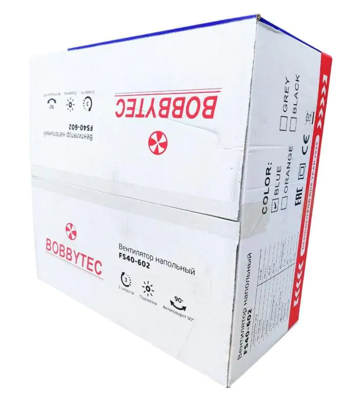 Купить оптом Вентилятор напольный BOBBYTEC FS40-602 (продается по 4шт) в Украине , изображение 2