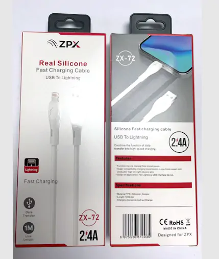 Купити оптом Купити Кабель Lighting ZX-72 оптом - ціна 33 грн в Україні 