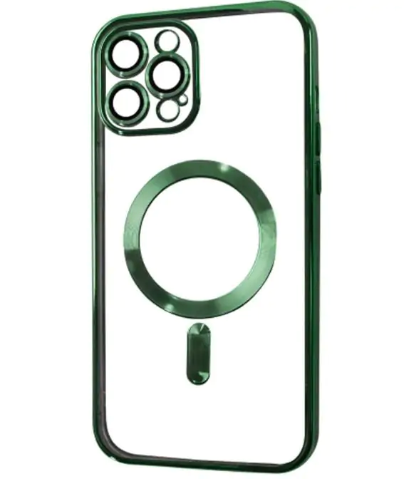 Купить оптом Чехол с MagSafe Husa Luxury для iPhone 15 Pro (Зеленый) в Украине 