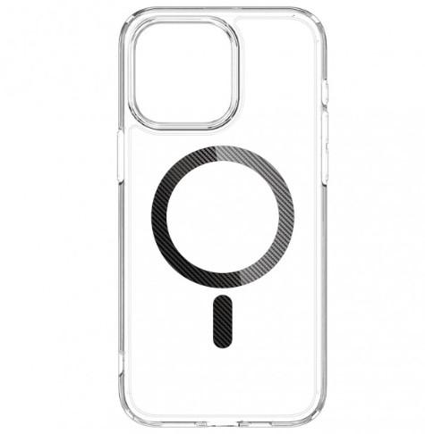 Купити оптом Чохол Ultra Hybrid Carbon для iPhone 15 (Silver)