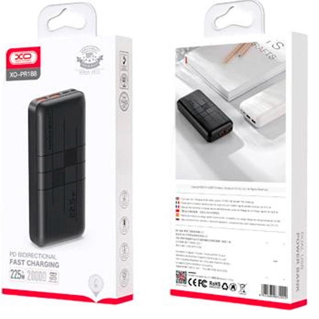 Купить оптом Повербанк 20000mAh XO PR188 (PD20W QC22.5W)