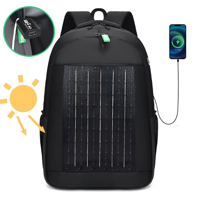 Купить оптом Рюкзак с солнечной батареей USB 10W