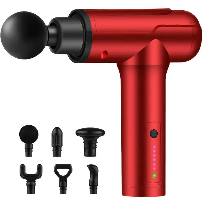 Купити оптом Купити Масажер ручний з насадками 6 режимів Massage Gun CX-158 оптом - ціна 213 грн в Україні 