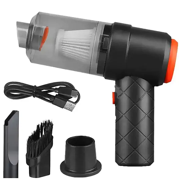 Купить оптом Пылесос автомобильный аккумуляторный 6 в 1 с насадками и Type-C YT-M-2042 в Украине 