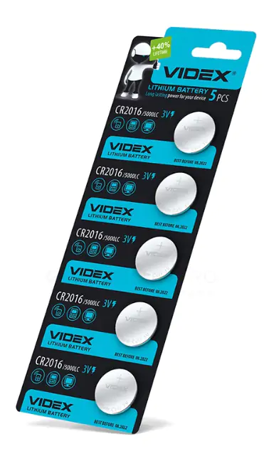 Купить оптом Батарейка литиевая Videx CR2016 5шт/блистер (Цена указана за 5шт) в Украине 