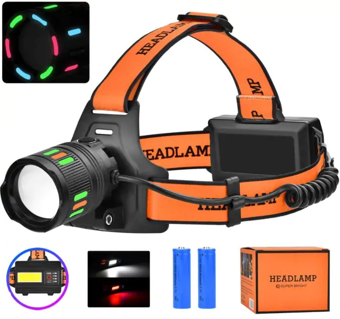 Купити оптом Купити Налобний ліхтар 2x18650 BL-203-TG оптом - ціна 245 грн в Україні 