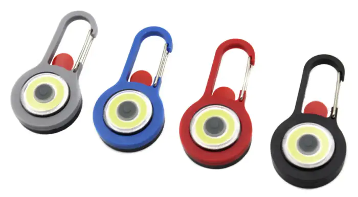 Купити оптом Купити Брелок ліхтар з карабіном (3 colors) MULTIFUNCTIONAL W-5133-COB оптом - ціна 145 грн в Україні 