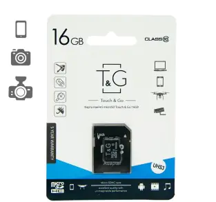 Купить оптом Карта памяти T&G microSDHC (UHS-3) 16GB Сlass 10 (без адаптера) в Украине 