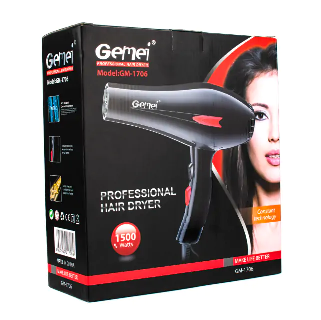 Купити оптом Купити Фен для волосся GEMEI GM-1706 оптом - ціна 235 грн в Україні 