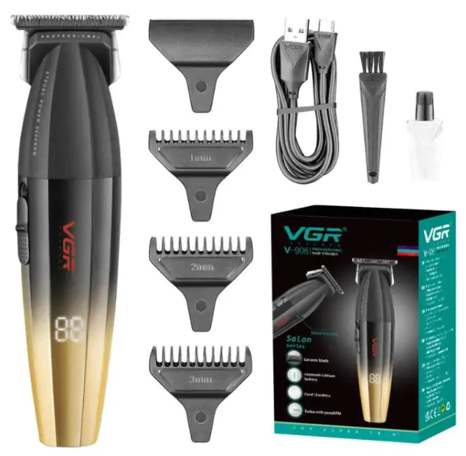 Купить оптом Машинка для стрижки волос керамика VGR V-906 (GOLD) в Украине 