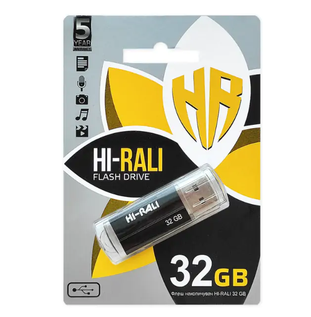 Купить оптом Флешка USB 32GB Hi-Rali Corsair черный в Украине 