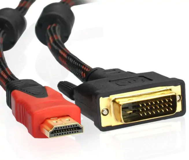 Купить оптом Кабель DVI-HDMI тканевый в упаковке 1,5 метров в Украине 