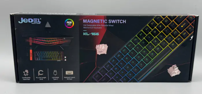 Купить оптом Беспроводная клавиатура механическая RGB JEDEL KL-166 в Украине 