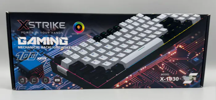 Купить оптом Беспроводная клавиатура USB RGB XSTRIKE XS-1030 в Украине 