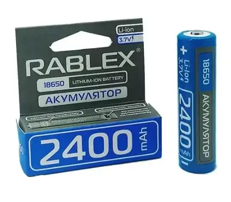 Купить оптом Аккумулятор Rablex Li-Ion 18650 (с защитой) 2400mAh в Украине 