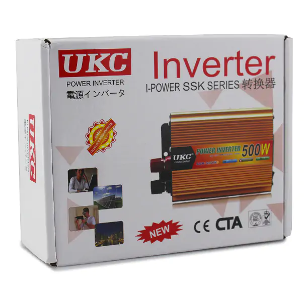 Купити оптом Купити Перетворювач інвертор DC 12V/AC 220V з 12 на 220 Вольт SSK 500W (modify) оптом - ціна 888 грн в Україні 