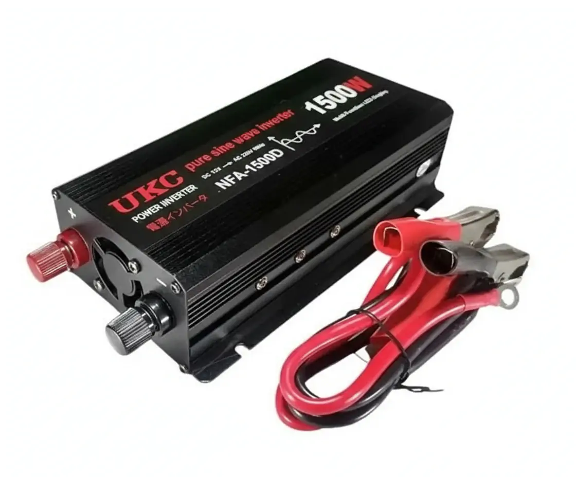 Купити оптом Купити Перетворювач інвертор DC 12V/AC 220V з 12 на 220 Вольт UKC 1500W (pure sine) оптом - ціна 3074 грн в Україні 