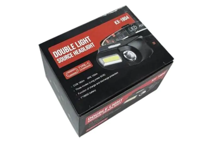 Купити оптом Купити Світлодіодний ліхтар налобний KX-1804 (RED+COB) оптом - ціна 114 грн в Україні 